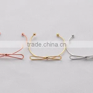 >>>New Design Fashion Gold Silver Plated Trendy Knot Accessories Alloy Bands Wholesale Jewelry Women Bracelets&Bangles/ thumbnail-6