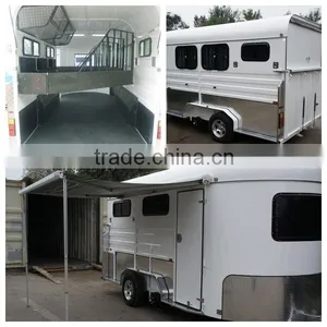3 Horse Trailer Horse Float With Awning thumbnail-1