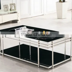 2016 Newest Modern Office Furniture Conference Table Design With Glass Top Tea Table PT-T014 thumbnail-1