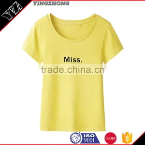 Fashion Short Sleeve O-neck Collar Full-size Fancy Printing Bamboo Fiber Women T-shirt thumbnail-1