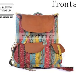 Fashion Laptop Canvas Backpack Bag for Girls thumbnail-2