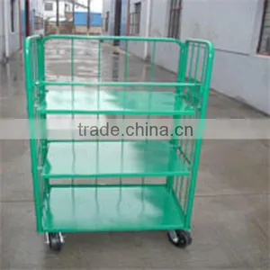 K-024 Wire Warehouse Logistic Trolley Cart Warehouse Trolley thumbnail-1