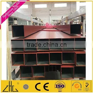 Wow!! Aluminium Hollow Square Tubing Factory/ 6063 6061T6 Anodized, Wood Grain Finish Square Aluminum Profiles Tube Manufacturer thumbnail-3