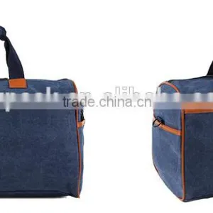 Customize Fashion Men's Vintage Canvas Duffle Shoulder Bags Handbag Travel Gym Sports Bags thumbnail-3