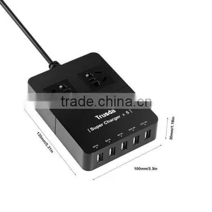 40 Watts 5V / 10A Intelligent Multiple 5 Port USB Charger Wall Charger thumbnail-4