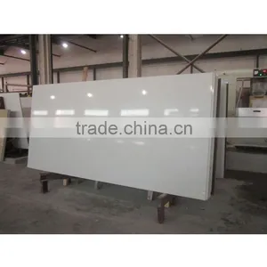 White Artificial Stone Quartz Slab thumbnail-1