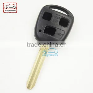 High Quatity Toyota Remote Key Shell 3 Button Car Key Toyota With Toy 43 Blank With Gold Logo Romote Key Shell thumbnail-2