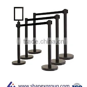 RETRACTABLE STANCHION SET, 6 Posts + Portrait SignFrame thumbnail-3