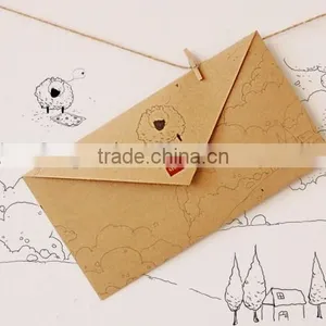 Hot Sell OEM Design A2A3A4 Size Handmade Paper Envelope thumbnail-1