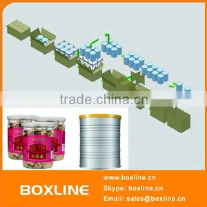 Industrial Automatic Round Cans Packing Production Line thumbnail-1
