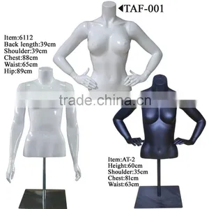 Female Half Body Mannequin With Straight or Bent Arms thumbnail-1