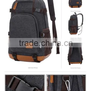 Fashion Trend Camping Custom Canvas Backpack thumbnail-5