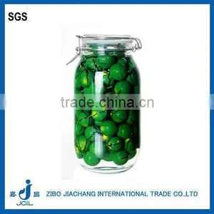 Zibo Clear Clincher Glass Cookie Jar With Clip Lid thumbnail-2
