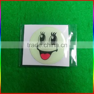 Smile Face Luminous Epoxy Label, Glowing Epoxy Sticker thumbnail-2