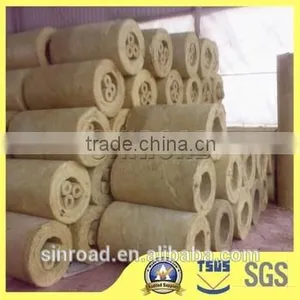 Thermal Insulation Material Torch Membrane Rockwool Pipe / Tube 100kg/m3 thumbnail-5