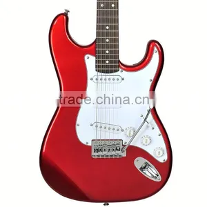Factory New Guitar Beautiful Inlay Solid Body and White Color Electric Guitar thumbnail-4