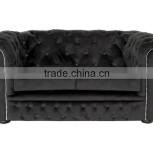 Latest Living Room Fabric Sofa Tailored Tufting Chesterfield Sofa Design thumbnail-1