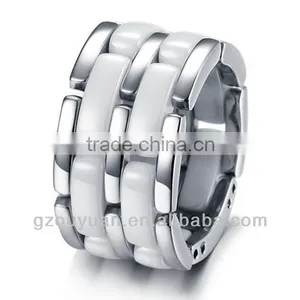 Ceramic and Stainless Steel Combined Ring thumbnail-1