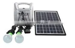 8w Solar Lighting Kits With 2 LED Lamps,phone Charger 2014 New Design Hot Sales Portable for Africa Markets thumbnail-1