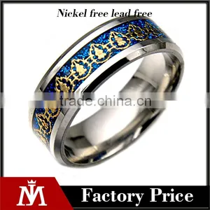 Classic Mens Wedding Band Never Fade Polished Stainless Steel Silver Rings Jewelry thumbnail-1