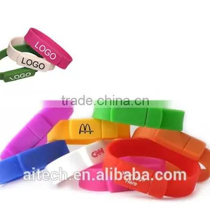 Silicon Wristband Usb 16gb,rubber Bracelet Usb 4gb,usb Armband Band Flash Drive 2gb thumbnail-1