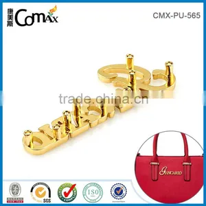 Popular Gold Custom Handbag Logo Small Metal Letters for Bags thumbnail-3
