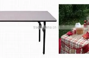 Folding Long Wood Banquet Table thumbnail-3