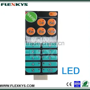 LED Tactile Flex Pad Button Waterproof Membrane Switches thumbnail-4