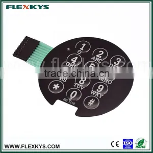 Embossing Key 2.54mm Female Connector Poly Dome Tactile Feedback Membrane Keyboard thumbnail-2