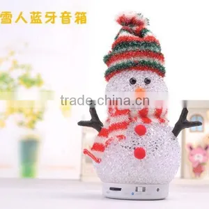 Promotional Gift Lovely Portable Bluetooth Doll Speaker, Handsfree Cute Snowman Doll Bluetooth Speaker for Kids thumbnail-6