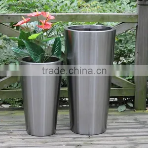 Fashion Design Bonsai Pot Stainless Steel Flower Container and Flowers Pots thumbnail-1