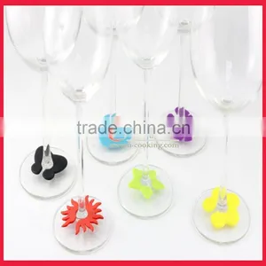 Colorful Glass Silicone Drink Marker thumbnail-1