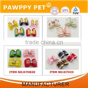 Printed Ribbon Halloween Rolling Pet Bows thumbnail-3