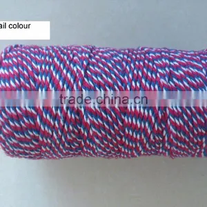 Fern Green White Cotton Twine for Gift Packing thumbnail-4