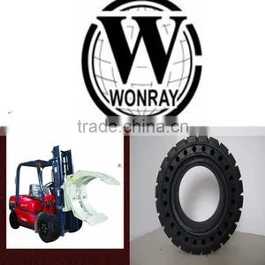 Best Quality Solid Rubber Tires 6.50-10 Tires With Holes for Industrial Forklift thumbnail-1