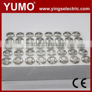 LA16JSF-11E 16mm Momentary/alternate Stanless Steel Blue 3A/250VAC 5 Pin Metal Button Push Button Switch thumbnail-2