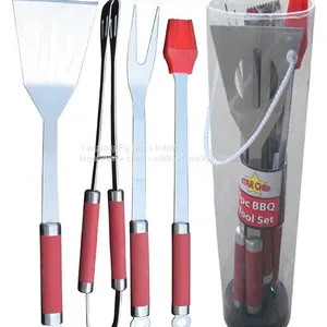 4 Pcs Stainless Steel BBQ Tools for Barbecue Set thumbnail-2