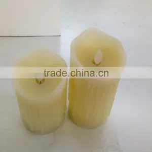 Flameless Dripping Moving Wick Led Candles With Remote Control Led Dancing Wick Candles With Timer thumbnail-4