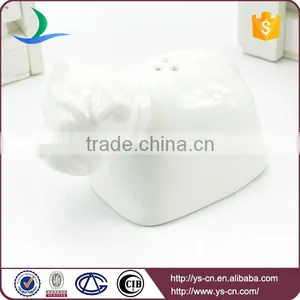 YSpp0010 Lovely Dog White Ceramic Salt and Pepper Shaker for Gifts thumbnail-5