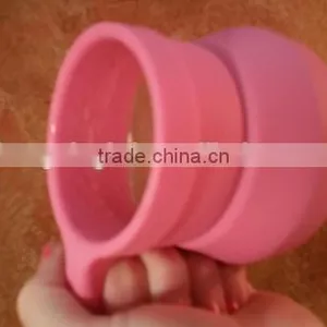 Silicone Travel Collapsible Camping Mug With Lid thumbnail-1