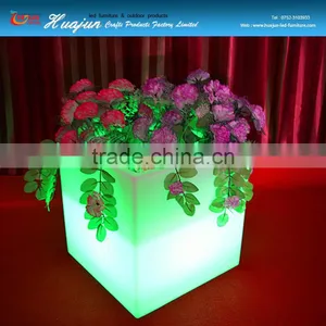 Cheap Waterproof Outdoor Glow LED Flower Pot thumbnail-4