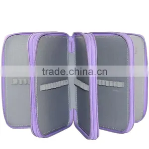 Factory Wholesale Anti Compression Zippered 72 Slots Colored Pencil Pouch thumbnail-4