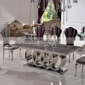 TH382 Modern Black Leather Dining Room Table Sets thumbnail-2
