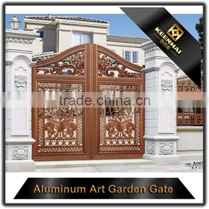 Garden Decoration Powder Coated Aluminum Garden Metal Yard Gates Fence Gate thumbnail-3