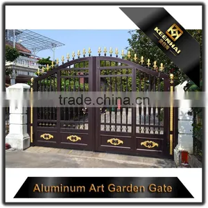 Custom Design Powder Coated Luxury Villa Garden Gate Cast Aluminum Gate thumbnail-3