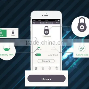 Smart Anti-theft Bluetooth Bicycle Lock, Fashion Horseshoe Design Bicycle Electric Lock With Alarm For Wholesale thumbnail-6