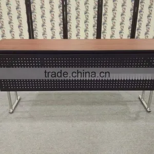 New Style Comercial Banquet Rectangular Training Tables With Folding Legs and Metal Mask thumbnail-1