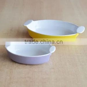 Oval Shape Ceramic Baking Tray,ceramic Oval-shape Bakeware Pan,solid Color Baking Dishes thumbnail-1