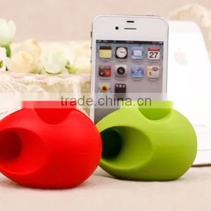 2016 Best Christmas Gift Cheap Mini Speaker Egg Shaped Silicone Speaker for IPhone 5/5S thumbnail-4