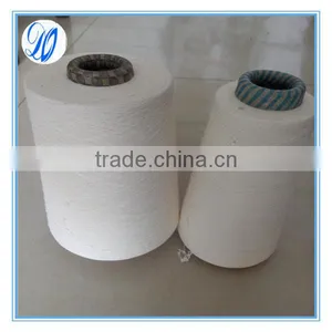 Raw White Cotton Spandex Core Spun Yarn 16s Ring Spun thumbnail-1